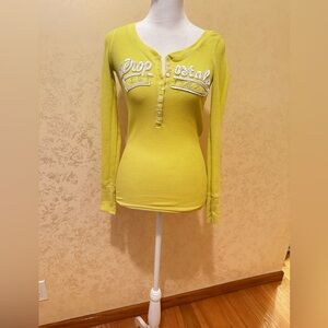 Aeropostale Lime Green Long Sleeve Tee